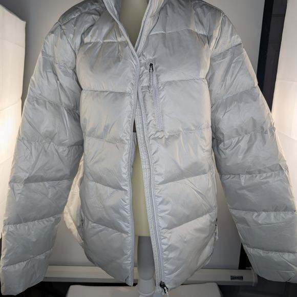 Eddie Bauer Women Ladies Down 650 Puffer Jacket Silver Shine  Size XXL NWT - Picture 1 of 8